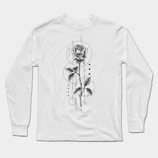 Geometric rose design Long Sleeve T-Shirt